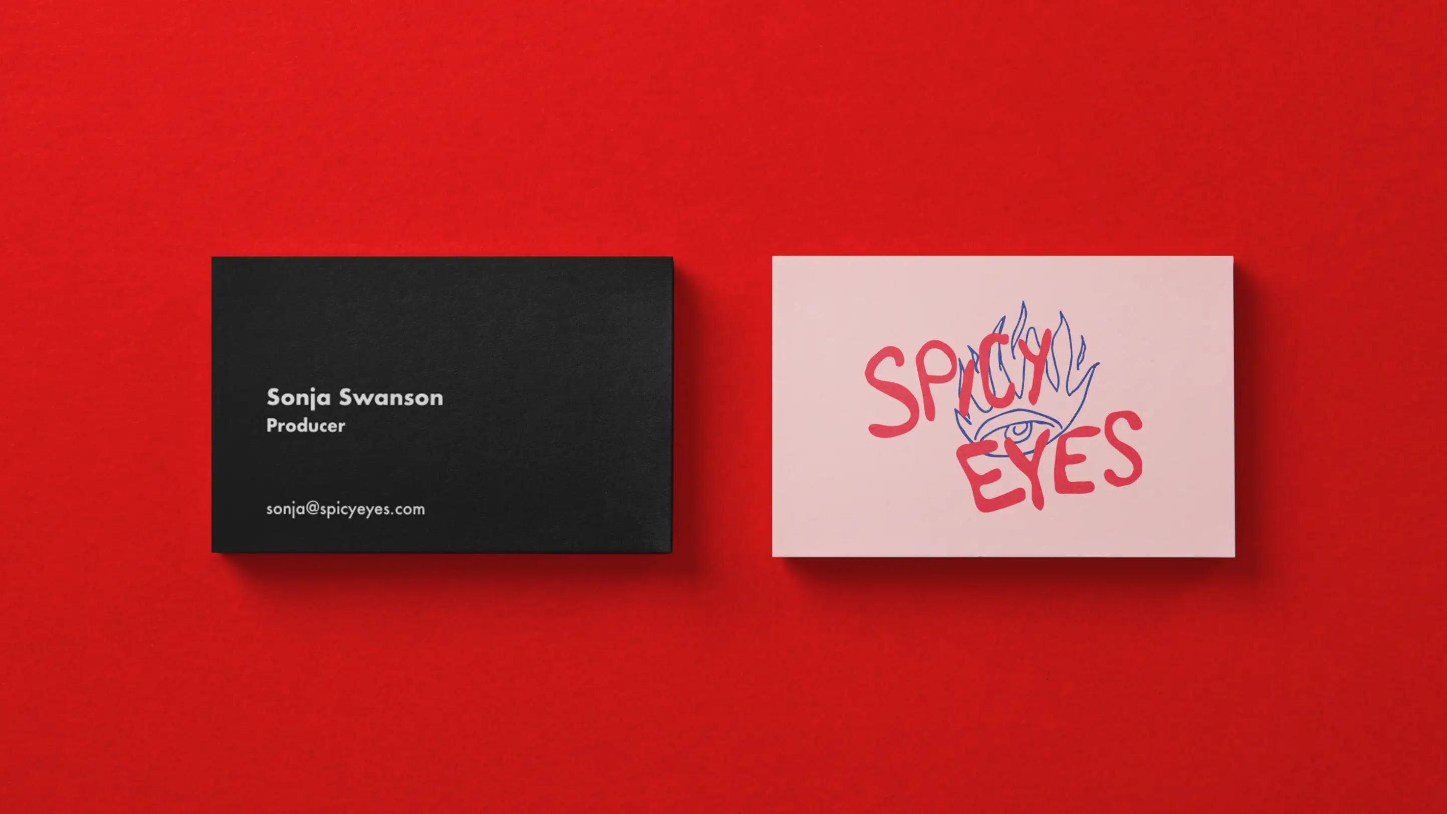 Spicy Eyes business card design.