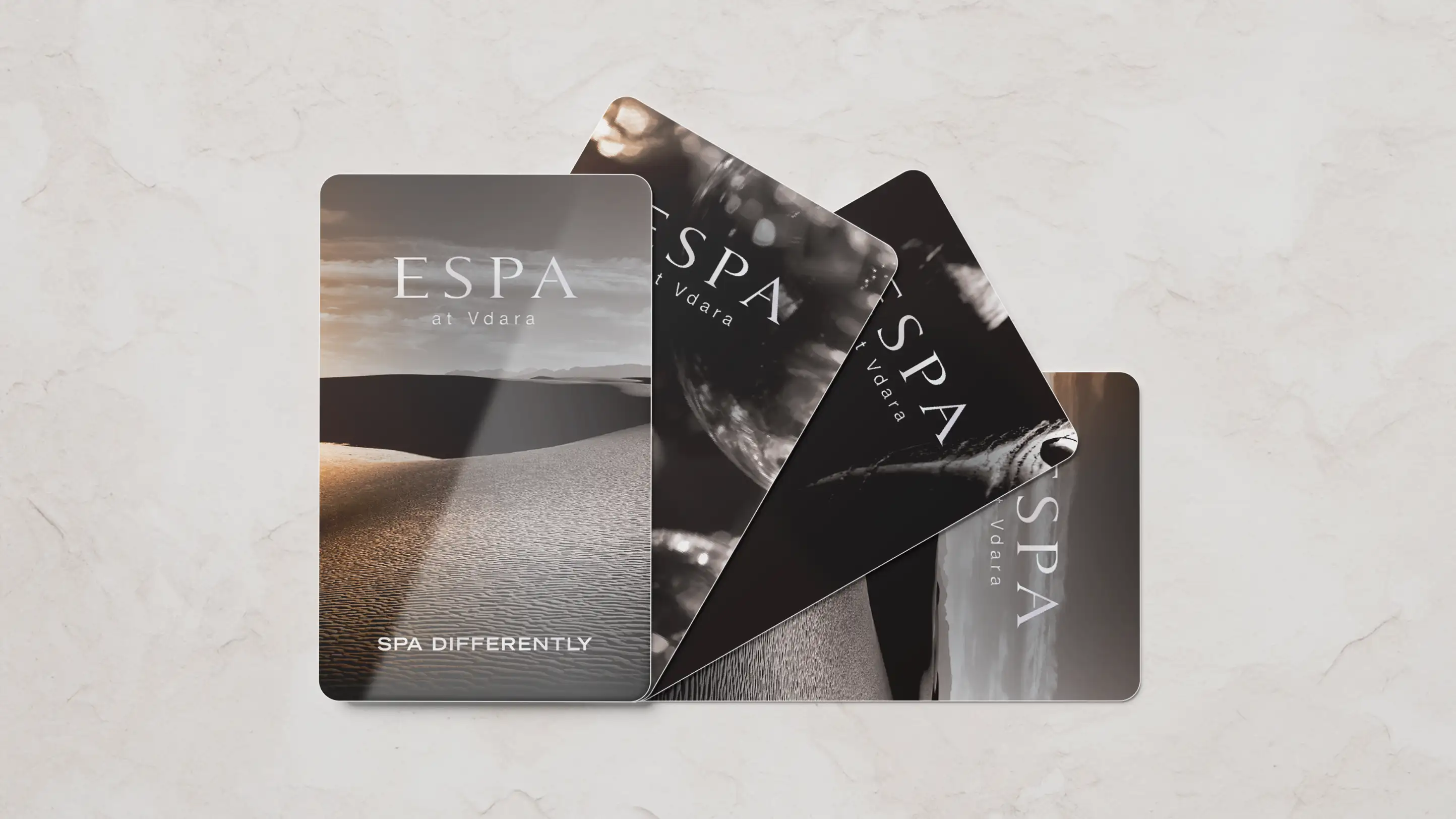 Espa at Vdara co-branded hotel keycard design.