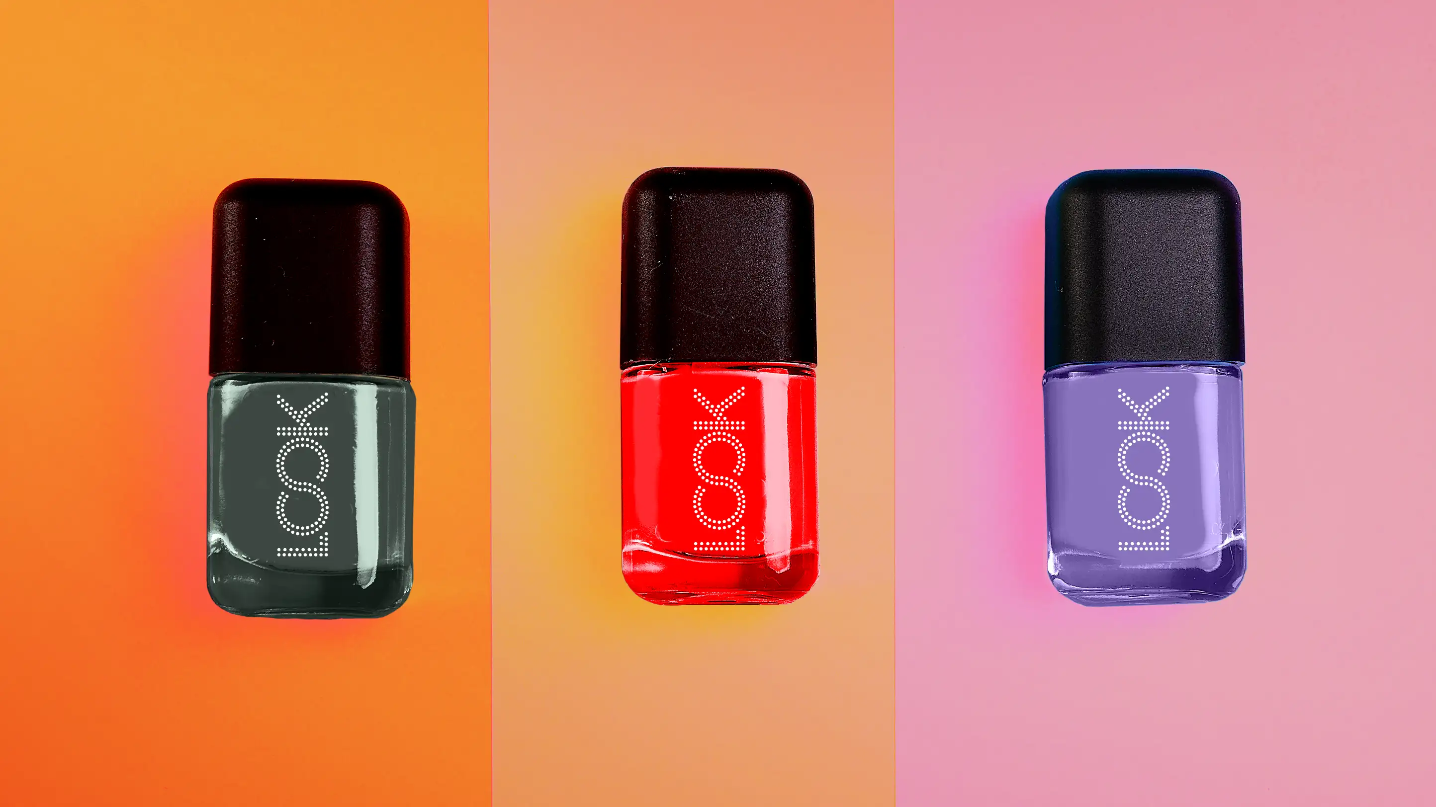 Look Style Society logo on nail polish bottles.