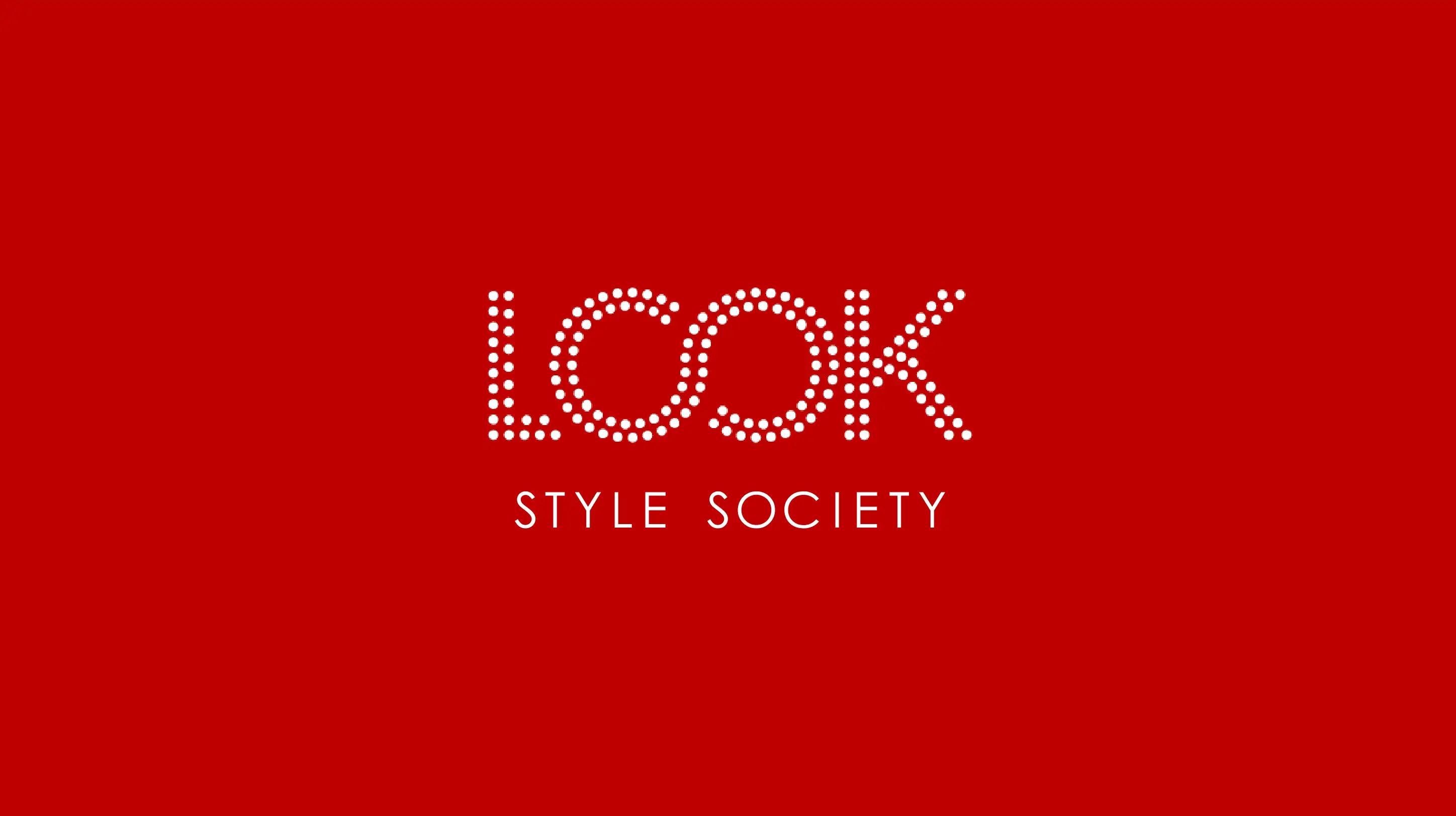 Look Style Society logo mark on red background.