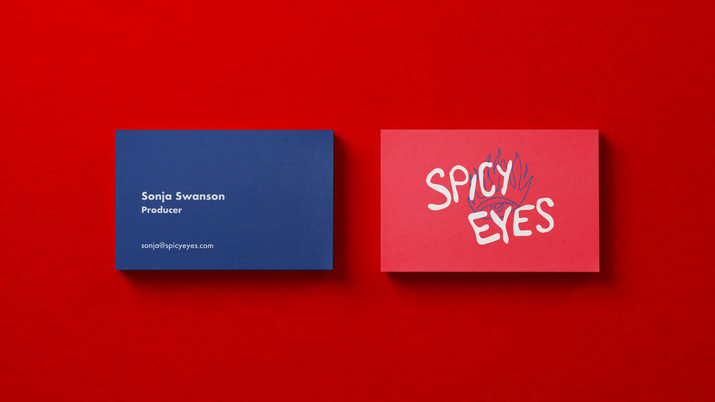 Spicy Eyes business card design.